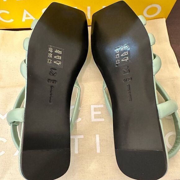 Mercedes Castillo top grain leather upper/ lining strappy sandal size 6/36 , NWT - Picture 10 of 16